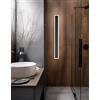 Perenz Illumina Applique in alluminio colore nero Wally biemissione LED 22W 3000K 2600Lm