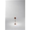 Perenz Illumina Lampada da tavolo MINI DIVA LED 1,5W 140LM 3000K ricaricabile a batterie DIMMERABILE in alluminio CORTEN testina touch dimmerabile