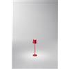 Perenz Illumina Lampada da tavolo MINI DIVA LED 1,5W 140LM 3000K ricaricabile a batterie DIMMERABILE in alluminio ROSSO testina touch dimmerabile