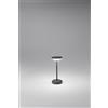 Perenz Illumina Lampada da tavolo Soap LED 2W 188LM 3000K ricaricabile a batterie colore grigio scuro