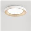Perenz Illumina Plafoniera in metallo colore bianco opaco + oro opaco Hive LED 40W CCT 3000K 4000K CRI?90 220-240V 50/60Hz 3200Lm d.50cm