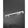 Perenz Illumina Plafoniera in alluminio colore nero Oddy 5 luci attacco GU10 orientabile d.6cm