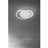 Perenz Illumina Plafoniera in alluminio colore bianco opaco + grigio titanio Orbit d.36-39,5cm LED 43W 3000K CRI?80 220-240V biemissione 3010Lm