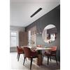 Perenz Illumina Sospensione 5 luci Cone in alluminio rettangolare colore oro e nero diffusore acrilico intercambiabile LED 7W 2625LM - 3000K