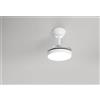 Perenz Illumina Ventilatore in metallo bianco con 3 pakle a scomparsa trasparenti a LED 24W 2615LM CCT 3000K 4000K 6000K
