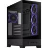 ASUS Case Asus A31 PLUS TG ARGB Black - Mid Tower ATX, Design panoramico, quattro ventole ARGB preinstallate, Nero