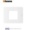 BTICINO JA4802JW Placca 2 moduli in tecnopolimero bianca - MatixGO
