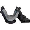 Kurgo Heather - Amaca per Sedile Auto per Cani - Copertura Completa del Sedile Posteriore con Rivestimento Impermeabile e Antimacchia, Divisorio Posteriore Integrato