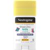 Neutrogena Sheer Zinc Oxide Kids Mineral Sunscreen Stick, Broad Spectrum SPF 50+ & UVA/UVB Protection & Water Resistant with Residue-Free, No-Mess Application, Oil- & Paraben-Free, oz