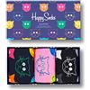 Happy Socks Animal Gift Box, Calzini Unisex adulto, Multicolor, 41-46 confezione da 3