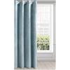 Eurofirany Melanie - Tenda in velluto arricciato, opaca, 140 x 250 cm, colore: celeste