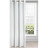 Eurofirany Tenda in Velluto Morbidissimo Oscurante con Occhielli - 1 Pannello, Tenda per Camera da Letto, Cucina, Soggiorno, 140x250 cm, Bianco