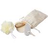 Set accessori bagno in cotone Jean personalizzate o neutre