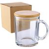 Tazza in vetro riciclato 300 ml Ashley personalizzate o neutre