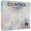 Control - Ultrafeel Profilattici Sottili ad Alta Sensibilità Confezione 3 Pezzi