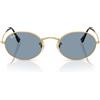 Ray-Ban Occhiali da Sole RB3547 001/56 Oval Oro/Blu Unisex