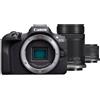 Canon EOS R100 + RF-S 18-45mm F4.5-6.3 IS STM + RF-S 55-200mm F5-7.1 IS STM Kit Nero
