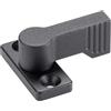HALDER 24101.0202 - Chiavistello girevole, colore: nero, d1=17 mm