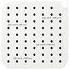 Calayu - Tappo per scarico in silicone quadrato antiodore per lavabi, cucina, bagno