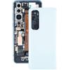 Audiosystem Scocca vetro Copri batteria Cover Back posteriore Per XIAOMI MI NOTE 10 LITE M2002F4LG M1910F4G, Ricambio Pari Originale Con Biadesivo, Bianco