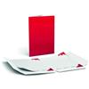 Cartelline A4 a 2 ante con 4 lembi formato verticale 100 pezzi 350 g. carta offset bianca