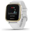 Garmin Venu SQ 3,3 cm (1.3'') LCD 40 mm Digitale 240 x 240 Pixel Touch screen Oro, Bianco GPS (satellitare)