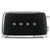 Smeg Tostapane 50's Style - Nero LUCIDO 2x4 - TSF02BLEU