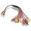 Carson 500906306 Cavo di ricarica multiplo 8 in 1, spina a banana da 4 mm - Accessori RC, accessori per modellismo, accessori per modelli radiocomandati, cavo di ricarica RC