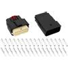 ECSiNG 1 Set Di Connettori Per Cavi A 16 Pin Connettori Per Lampade Per Autoveicoli Modello MX150 Connettori Maschio Femmina A 16 Pin Con Terminali Compatibile Con Molex