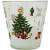Namai Casa Set 6 Bicchieri Natalizi- Bicchieri Acqua Vetro- 27CL- Bicchieri Colorati Acqua (ALBERO)