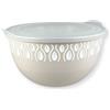 Namai Casa Ciotola in Plastica con Coperchio - 24cm - Tortora