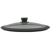 Namai Casa Coperchio In Vetro Con Bordo In Silicone Antiurto - Grigio 32 cm