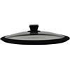 Namai Casa Coperchio In Vetro Con Bordo In Silicone Antiurto - Nero 24 cm