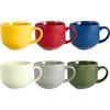 Namai Casa Set 6 Tazze Colazione, Tazza da The Tazze Latte Grandi 6 Colori 450ml - HOT