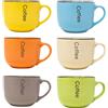 Namai Casa Set 6 Tazze Jumbo 400 ml - Collezione Coffee Colors
