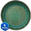 Namai Casa Servizio Piatti 6 Persone in Porcellana - Emerald - L'Eleganza che trasforma la tua tavola 6 Piatti Fondi
