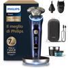 Philips Shaver i9000 Prestige Ultra, rasoio elettrico Wet & Dry, tecnologia Skin IQ Pro, triplo sistema Lift & Cut, lame di precisione NanoTech 360º, 5 modalità di rasatura, modello XP9401/38