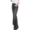 Generic Jeans Donna Curvy Jeans da Donna Pantaloni Svasati in Denim Pantaloni a Gamba Larga Leggins Donna Jeans Jeans Invernali Donna Regular (Black, XXXXL)