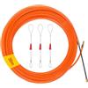 WOOLUCK 30M Sonda Passacavi, Sonda Passacavi 4mm con 3 Molla di Guida, Estrattore Cavi Per Cavi Elettricista