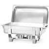 Chafing dish - Capacità 1 GN 1/1 - composto da 2 GN 1/2 H. 65 e 3 GN 1/3 H. 65