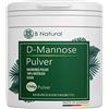 B Natural D Mannosio in polvere 150g - Puro e naturale Senza additivi - Stock per 2,5 mesi Testato in laboratorio - Vegano - Misurino incluso - Prodotto in Germania