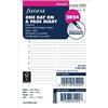 Filofax Diario giornaliero 2024 per agenda ad anelli Filofax Pocket - Inglese