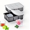 Lifhety 2 pezzi Ghiaccio Stampo Silicone, 5cm Grandi Cubetti Ghiaccio Formine per Ghiaccio, Stampi Ghiaccio con Coperchio, per Cocktail, Whisky, Vino, Puree di Frutta, Gelati, Bevande
