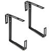 Xclou 343111 Supporto per fioriera, grigio antracite, 2 pezzi