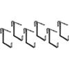 XCLOU 343111 Supporto per fioriera, grigio antracite, 2 pezzi (Confezione da 3)