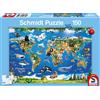 Schmidt Spiele- Fauna Selvatica Lococo-Puzzle da 150 Pezzi, Motivo: Mondo degli Animali, Multicolore, 56355