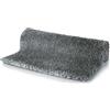 Spirella - Tappeto da Bagno Highland in Microfibra, Supporto Antiscivolo, Asciugatura Rapida, Pelo Lungo 40 mm, Lavabile in Lavatrice e asciugabile in asciugatrice - 80x150 cm - Granito