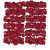 ideen mit herz Piccole rose artificiali in carta, fiori decorativi con manico in filo per il fissaggio, teste di rose circa Ø 2 cm, rose artificiali, fiori artificiali, fiori di filo per il fai da te, 144 pezzi
