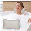Alaoo Cuscino da Bagno, Cuscino Vasca da Bagn ocon 6 Ventose Antiscivolo, con Palla da Bagno, Cuscini per Vasca da Bagno Ergonomici, può Supportare La Testa, Il Collo, La Schiena, per Vasca da Bagno