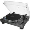 Audio-Technica AT-LP140XP-BK Giradischi Pro a trazione diretta per Dj, Nero
